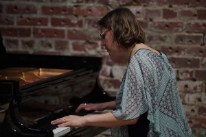 Nadia Shpachenko selecting a Steinway D for her Piano Spheres recital