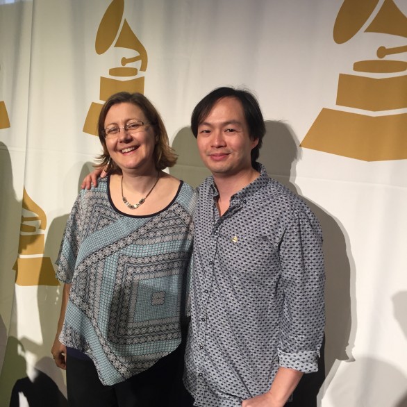 Nadia Shpachenko and Christopher Tin at the 58th Grammy Nominee Brunch, Los Angeles Chapter