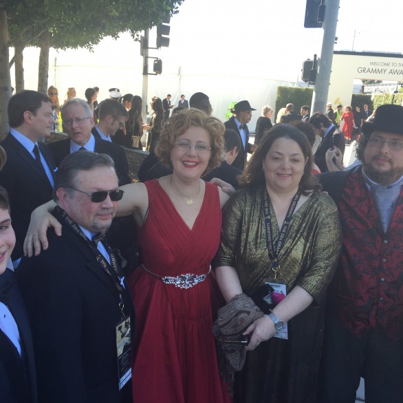 Jordan Rosen, Victor Ledin, Nadia Shpachenko, Marina Ledin, and Barry Werger at the 58th Grammy Awards